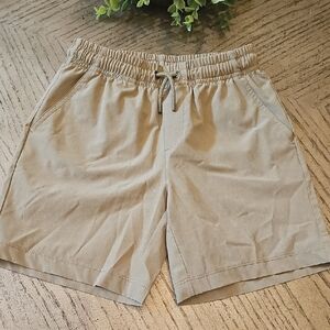Bixby Nomad Drawstring Hybrid Shorts - Light Tan Size 8